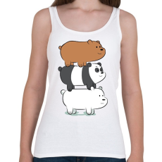 PRINTFASHION Friend Bears 3 - Női atléta - Fehér