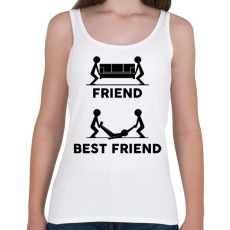 PRINTFASHION Friend - Best friend - Női atléta - Fehér