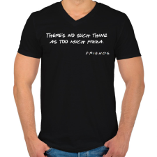 PRINTFASHION Friends 06 - Férfi V-nyakú póló - Fekete férfi póló