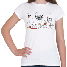 PRINTFASHION Friends forever - Női póló - Fehér női póló