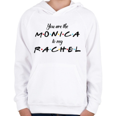 PRINTFASHION Friends jóbarátok páros  2 - Gyerek kapucnis pulóver - Fehér