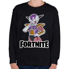 PRINTFASHION Frieza - fortnite - Gyerek pulóver - Fekete
