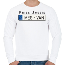 PRINTFASHION Friss jogsis - Férfi pulóver - Fehér