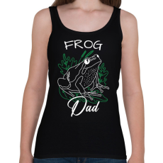 PRINTFASHION Frog Dad - Női atléta - Fekete