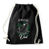 PRINTFASHION Frog Dad - Sportzsák, Tornazsák - Fekete