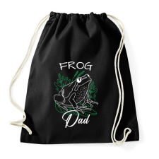PRINTFASHION Frog Dad - Sportzsák, Tornazsák - Fekete tornazsák