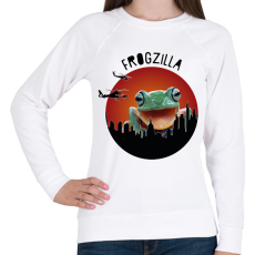 PRINTFASHION Frogzilla - Női pulóver - Fehér
