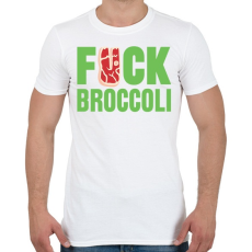 PRINTFASHION FUCK brokkoli - Férfi póló - Fehér