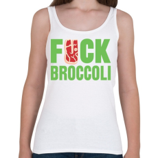 PRINTFASHION FUCK brokkoli - Női atléta - Fehér