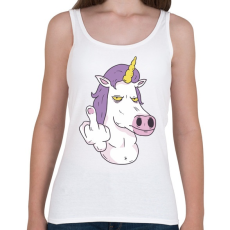 PRINTFASHION Fuck it unicorn - Női atléta - Fehér