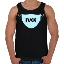 PRINTFASHION FUCK MASZK - Férfi atléta - Fekete atléta, trikó