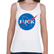 PRINTFASHION Fuck Nasa - Női atléta - Fehér