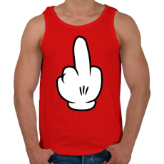 PRINTFASHION Fuck off - Férfi atléta - Piros