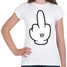 PRINTFASHION Fuck off - Női póló - Fehér női póló