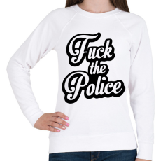 PRINTFASHION fuck the police - Női pulóver - Fehér