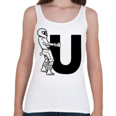 PRINTFASHION Fuck U - Női atléta - Fehér