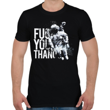 PRINTFASHION Fuck You Thanos - Férfi póló - Fekete férfi póló