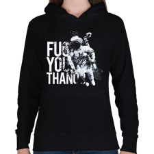 PRINTFASHION Fuck You Thanos - Női kapucnis pulóver - Fekete női pulóver, kardigán