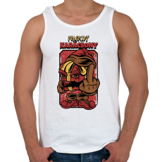 PRINTFASHION FUCKING KARÁCSONY - Férfi atléta - Fehér