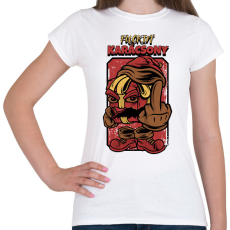 PRINTFASHION FUCKING KARÁCSONY - Női póló - Fehér