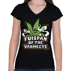 PRINTFASHION Fűispán of the vármegye! - Női V-nyakú póló - Fekete