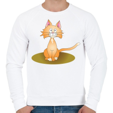 PRINTFASHION Fülelőcic - Férfi pulóver - Fehér férfi pulóver, kardigán