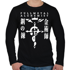 PRINTFASHION Fullmetal Alchemist - Férfi hosszú ujjú póló - Fekete