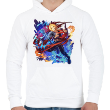 PRINTFASHION Fullmetal Alchemist - Férfi kapucnis pulóver - Fehér férfi pulóver, kardigán