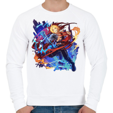 PRINTFASHION Fullmetal Alchemist - Férfi pulóver - Fehér