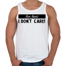 PRINTFASHION Fun fact - Férfi atléta - Fehér atléta, trikó