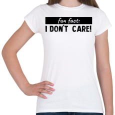 PRINTFASHION Fun fact - Női póló - Fehér