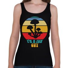 PRINTFASHION Fun guy - Gombász - Női atléta - Fekete női trikó