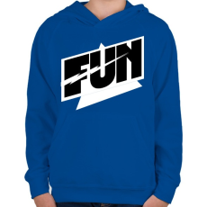 PRINTFASHION FUN thunder - Gyerek kapucnis pulóver - Királykék