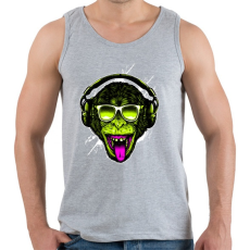 PRINTFASHION Funky majom - Férfi atléta - Sport szürke