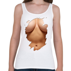 PRINTFASHION Funny Tits - Női atléta - Fehér