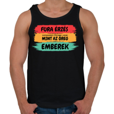 PRINTFASHION Fura érzés ugyanannyi évesnek lenni, mint az öreg emberek -  születésnapra - Férfi atléta - Fekete