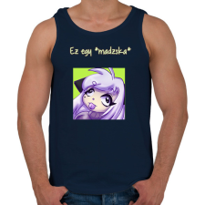 PRINTFASHION Fura ez a macska - Férfi atléta - Sötétkék atléta, trikó