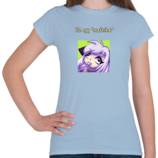 PRINTFASHION Fura ez a macska - Női póló - Világoskék