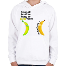 PRINTFASHION furának találom... - Gyerek kapucnis pulóver - Fehér gyerek pulóver, kardigán