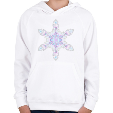 PRINTFASHION Furcsa hópehely - Gyerek kapucnis pulóver - Fehér gyerek pulóver, kardigán