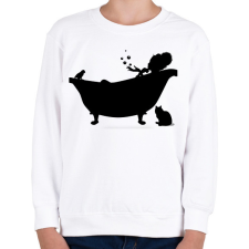PRINTFASHION Fürdőkád - Gyerek pulóver - Fehér gyerek pulóver, kardigán