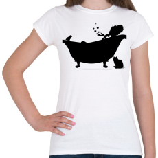 PRINTFASHION Fürdőkád - Női póló - Fehér