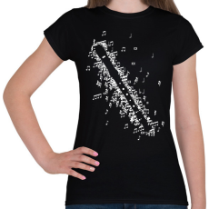 PRINTFASHION Furulya - Női póló - Fekete