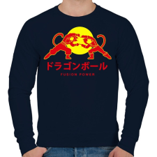 PRINTFASHION Fusion Power  - Férfi pulóver - Sötétkék férfi pulóver, kardigán