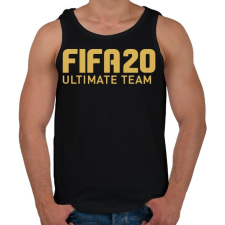 PRINTFASHION FUT 20 - Férfi atléta - Fekete atléta, trikó