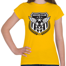 PRINTFASHION Futball klub - Női póló - Sárga női póló