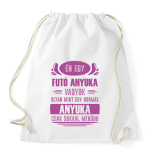 PRINTFASHION Futó anyuka - Sportzsák, Tornazsák - Fehér tornazsák