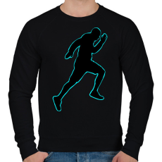 PRINTFASHION Futó - Férfi pulóver - Fekete