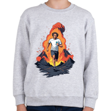 PRINTFASHION Futó - Gyerek pulóver - Sport szürke