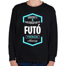 PRINTFASHION Futó prémium minőség - Gyerek pulóver - Fekete gyerek pulóver, kardigán